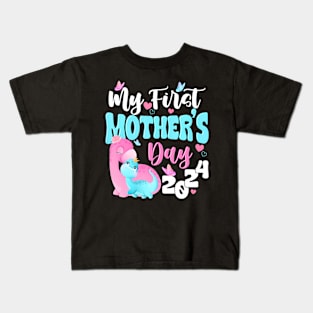 My First Mothers day 2024  Mom Mothers Day Kids T-Shirt